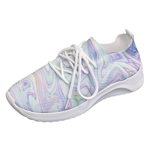 Damen Turnschuhe Sneaker Schuhe Damen Sportschuhe Laufschuhe Atmungsaktiv Bequem Tanzschuhe Damen Sommerschuhe Football Shoes Walking Clogs & Pantoletten für Damen Sommerschuhe Sportsschuhe von ETHKIA