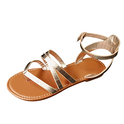 ETHKIA Sommerschuhe Bequeme Sandalen Damen Elegant Hausschuhe Herren Sommerschuhe Damen Sandalen Outdoor Sandalen Damen Mit Absatz Stoßfest Sport- & Outdoorsandalen für Damen von ETHKIA