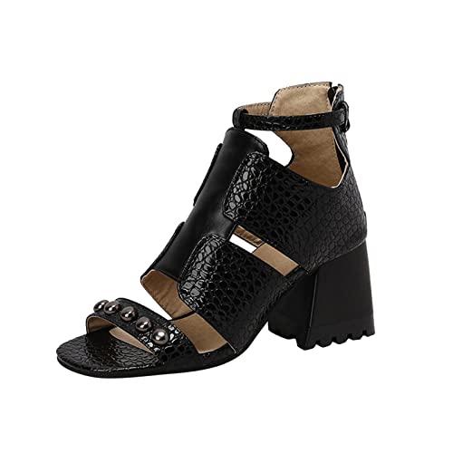 ETHKIA Sommerschuhe Damen Sandalen Mit Absatz Bequem Hausschuhe Herren Sommerschuhe Plateau Schuhe Damen Trekking Stiefeletten Damen Stoßfest Sport- & Outdoorsandalen für Damen von ETHKIA