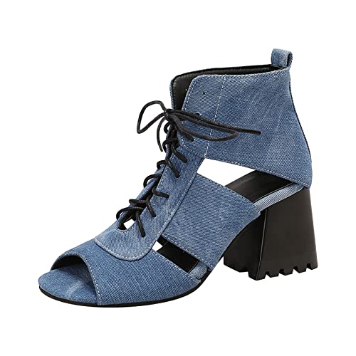 ETHKIA Sommerschuhe Damen Sandalen Sommer Elegant hausschuhe Sommerschuhe Brautschuhe Trekking Ankle Boots Damen Sommerschuhe Sport- & Outdoorsandalen für Damen von ETHKIA