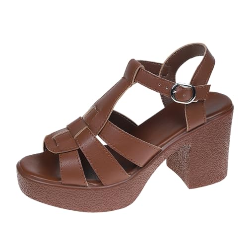 ETHKIA Sommerschuhe Damen Sandalen Sommer Elegant laufschuhe herren Sommerschuhe Ballerinas Damen Sport Keilabsatz Schuhe Damen Stoßfest Sport- & Outdoorsandalen für Damen von ETHKIA