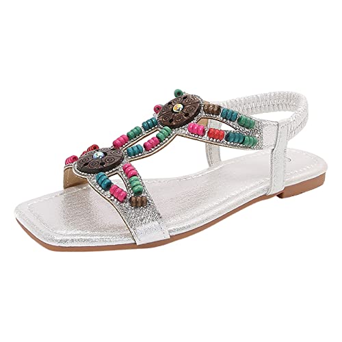 ETHKIA Sommerschuhe Geschlossene Sandalen Damen Elegant Damen Sandalen Sommer Sommerschuhe Keilabsatz Schuhe Damen Walking High Heels Sexy Hiking Damen Sportschuhe von ETHKIA