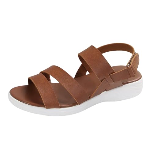 ETHKIA Sommerschuhe Orthopädische Sandalen Damen Bequem schuhe herren Sommerschuhe Ballerina Schuhe Damen Hiking Sandaletten Damen Stoßfest Sport- & Outdoorsandalen für Damen von ETHKIA