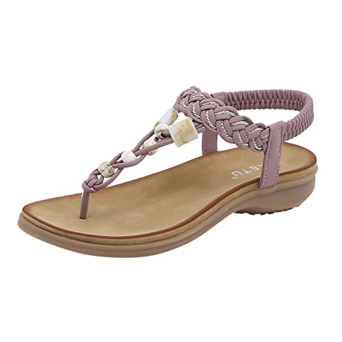 ETHKIA Sommerschuhe Plateau Sandalen DamenBequem sneaker damen Sommerschuhe Tanzschuhe Damen Flach Hiking Sandalen Damen Mit Absatz Hiking Sport- & Outdoorsandalen für Damen von ETHKIA