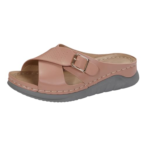 ETHKIA Sommerschuhe Sandalen Breite Füße Damen Bequem herren sneaker Sommerschuhe Slings Damen Hiking Keilabsatz Schuhe Damen Stoßfest Sport- & Outdoorsandalen für Damen von ETHKIA