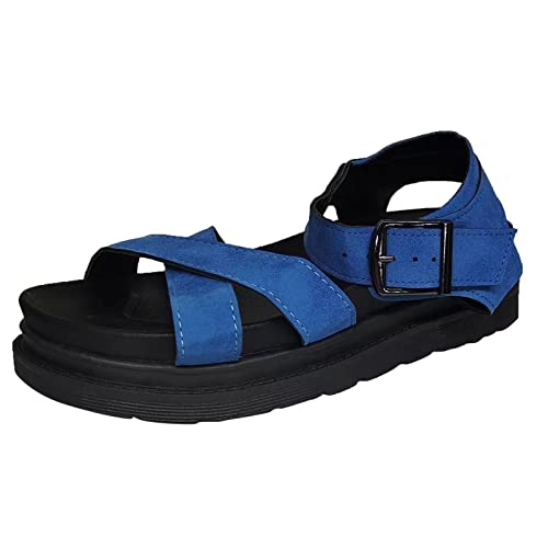 ETHKIA Sommerschuhe Sandalen Breite Füße DamenBequem Sandalen Damen Sommerschuhe Damen Sandalen Walking Stiefeletten Damen Mit Absatz Stoßfest Sport- & Outdoorsandalen für Damen von ETHKIA