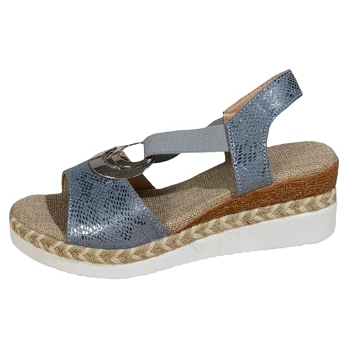 ETHKIA Sommerschuhe Sandalen Für Jungen Bequem Hausschuhe Herren Sommerschuhe Sandaletten Damen Mit Absatz Trekking Damen Schuhe Stoßfest Sport- & Outdoorsandalen für Damen von ETHKIA