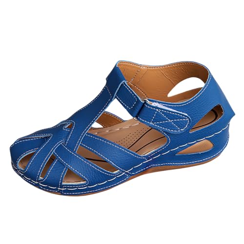 ETHKIA Sommerschuhe Sandalen Für Jungen Bequem Sandalen Damen Sommerschuhe Keilabsatz Schuhe Damen Hiking Damen Schuhe Stoßfest Sport- & Outdoorsandalen für Damen von ETHKIA