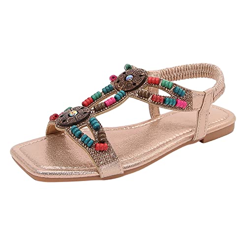 ETHKIA Sommerschuhe Sandalen Für Jungen Elegant Flip Flops Damen Sommerschuhe Schuhe Breite Füße Sport Stiefeletten Damen Stoßfest Sport- & Outdoorsandalen für Damen von ETHKIA