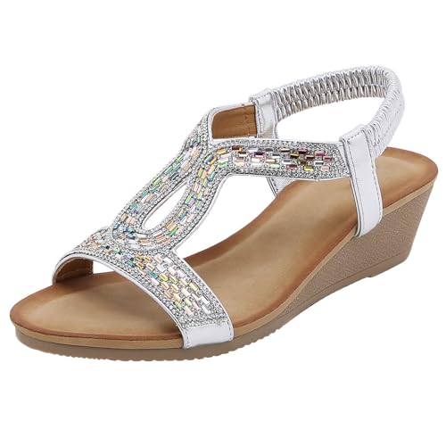 ETHKIA Sommerschuhe Sandalen Jungen Bequem hausschuhe Sommerschuhe High Heels Hiking Damen Stiefel Stoßfest Sport- & Outdoorsandalen für Damen von ETHKIA