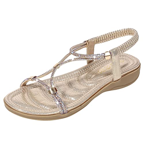 ETHKIA Sommerschuhe Sommer Sandalen DamenBequem Orthopädische Sandalen Damen Sommerschuhe Keilabsatz Schuhe Damen Walking Damen Schuhe Hiking Leichte Sportschuhe Damen von ETHKIA