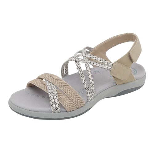 Sommerschuhe Sandalen Jungen Bequem Clogs & Pantoletten für Damen Sommerschuhe Damen Schuhe Walking Sandaletten Damen Mit Absatz Stoßfest Sport- & Outdoorsandalen für Damen von ETHKIA