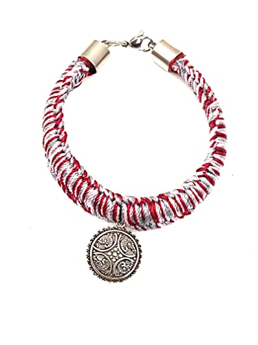 ETHNOS BARCELONA - Armband aus Leder und Makramee mit filigranem Silberanhänger - Größe 18 cm, piccolo, makramee, Nein ETHNOS BARCELONA - Armband aus Leder und Makramee mit filigranem Silberanhänger - Größe 18 cm, piccolo, makramee, Nein von ETHNOS BARCELONA