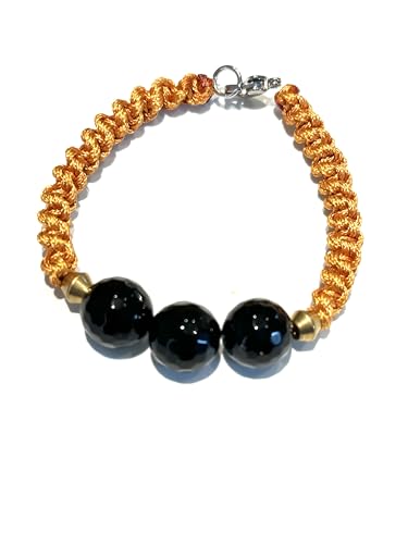 ETHNOS BARCELONA – Makramee-Armband mit Schwarzem Onyx. Maße: 17 cm. ETHNOS BARCELONA – Makramee-Armband mit Schwarzem Onyx. Maße: 17 cm. von Ethnos Barcelona