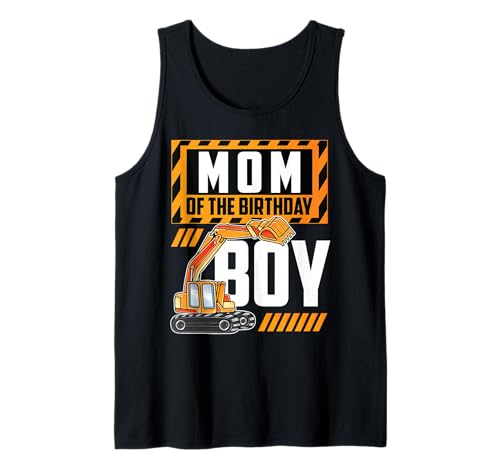 Fahrzeugbau Bagger Mama des Geburtstags Junge Tank Top Fahrzeugbau Bagger Mama des Geburtstags Junge Tank Top von ETHRLO construction birthday shirts men Women kids