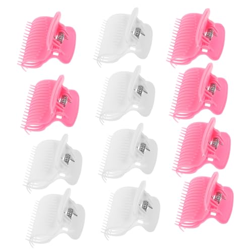 ETHZZLE 12 Stück Teiliges Hot Roller Claw Clip Hitzebeständige Haarstyling Klammern für Frauen und Mädchen für Locken Sektionierung und Salon oder Reisegebrauch Kompakt und Leicht von ETHZZLE