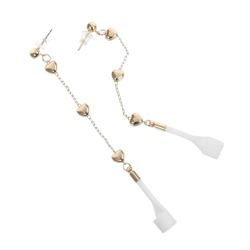 ETHZZLE Stilvolle Damen Ohrringe Silikon Ohrhänger mit Herz Design Hypoallergen für Alltag und Besondere Anlässe von ETHZZLE