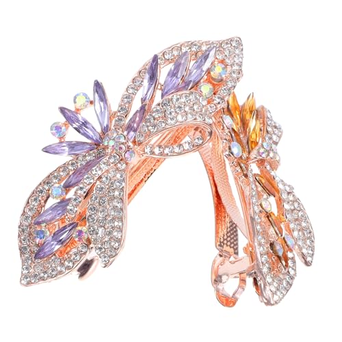 ETHZZLE 2 Stück Haarspangen Schmetterling Form mit Funkelnden Strasssteinen Metall Haarklammern für Damen Vielseitig Einsetzbar für Hochzeit Party und Alltag Elegant und Modisch von ETHZZLE