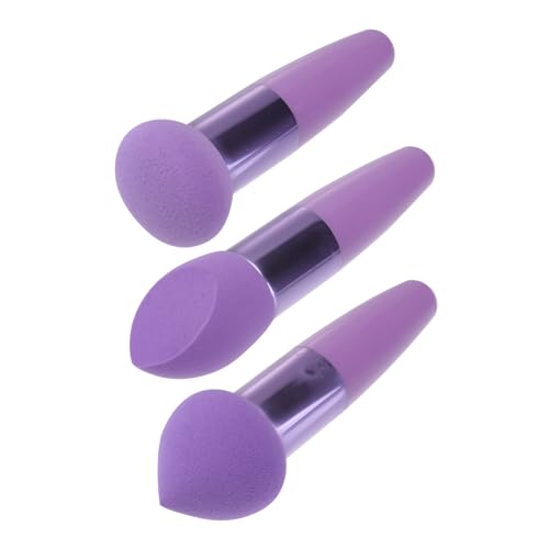 ETHZZLE 3 Stück Teiliges Make up Schwamm Doppel ende Makeup Puff Stifte Weiche Waschbare Foundation Schwämme für Zarte Gesichtsmake up Anwendung Sparsam im Verbrauch Geeignet für Mädchen von ETHZZLE