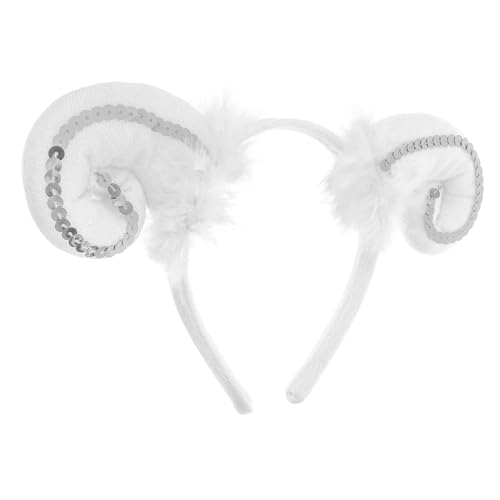 ETHZZLE Süßes Schafsohren Stirnband Kuscheliges Cosplay Kopfschmuck Party Accessoire für Karneval Geburtstag und Maskerade von ETHZZLE
