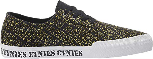 Etnies Unisex-Erwachsene Jameson Vulc Ls Skateboardschuhe, Schwarz (358-Black/Print 358), 2.5 (35.5 EU) von Etnies