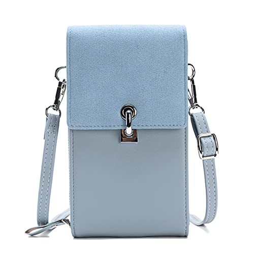 ETORRY Handytasche mit Geldbörse zum Umhängen Small Crossbody Bag Handytasche für Frauen, PU Leder Handtaschen Geldbörse Umhängetasche mit Kreditkartenschlitzen. (Blue) von ETORRY