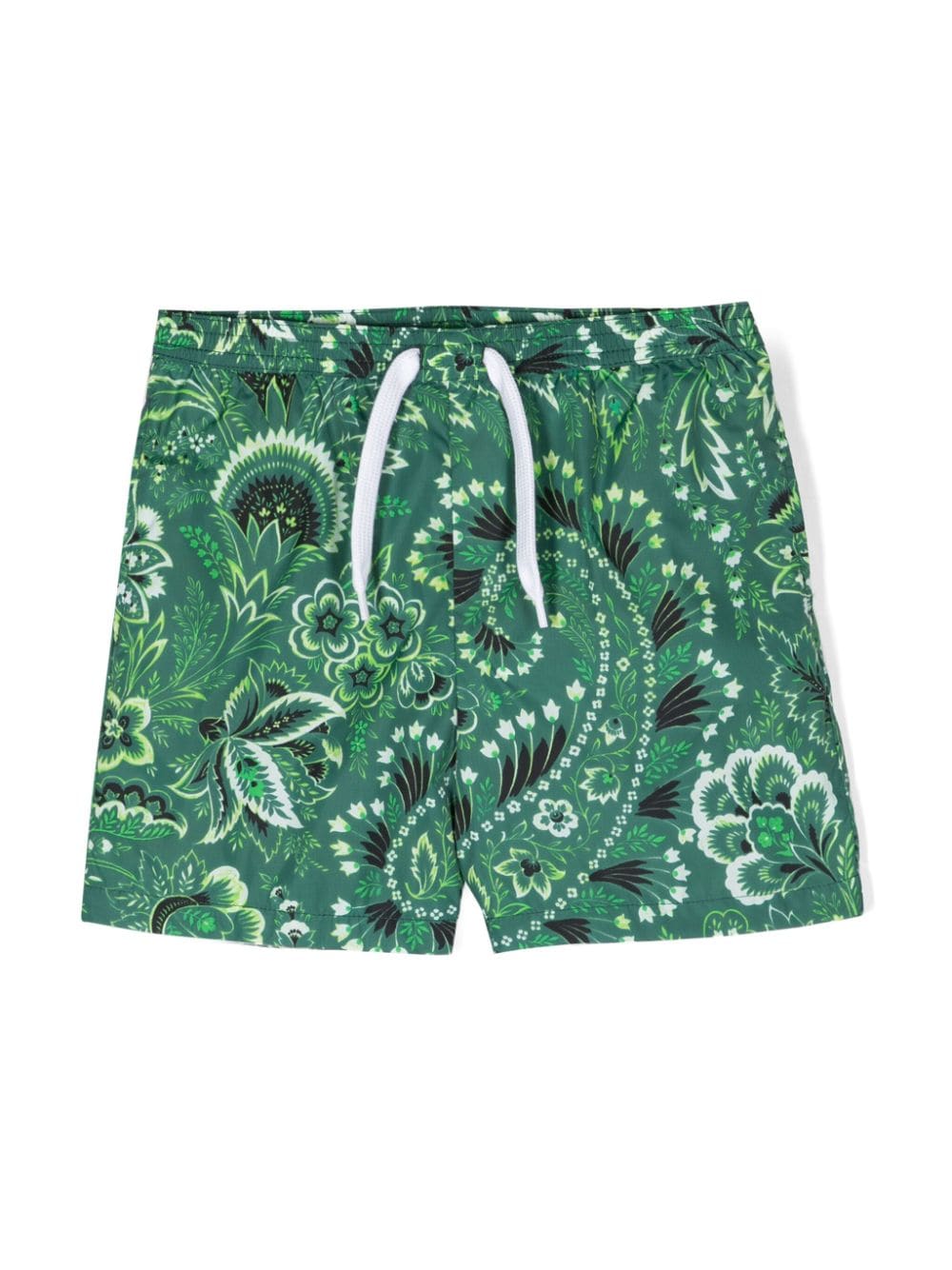 ETRO KIDS Badeshorts mit Paisley-Print - Grün von ETRO KIDS