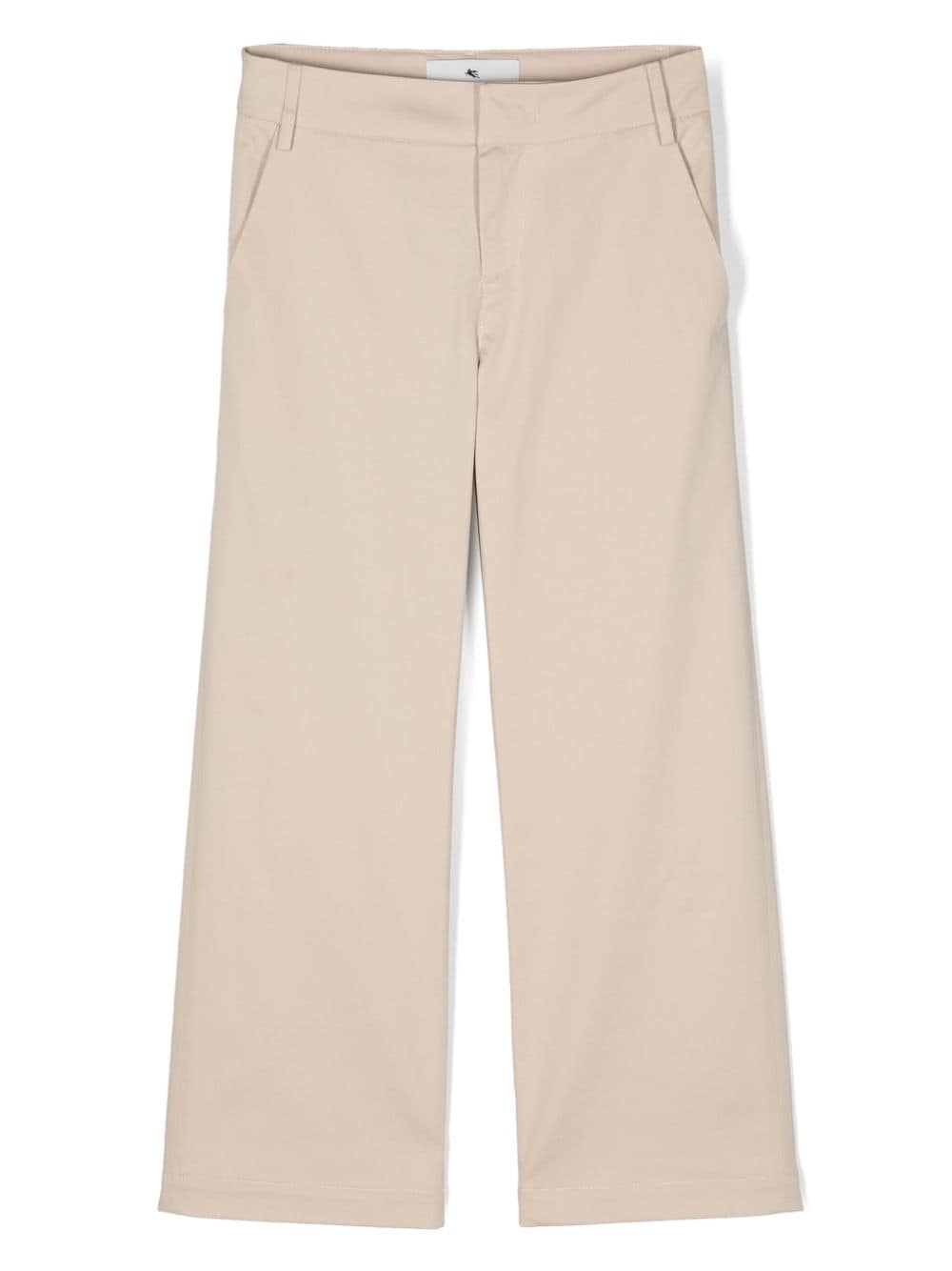 ETRO KIDS Gerade Hose mit Logo-Stickerei - Nude von ETRO KIDS