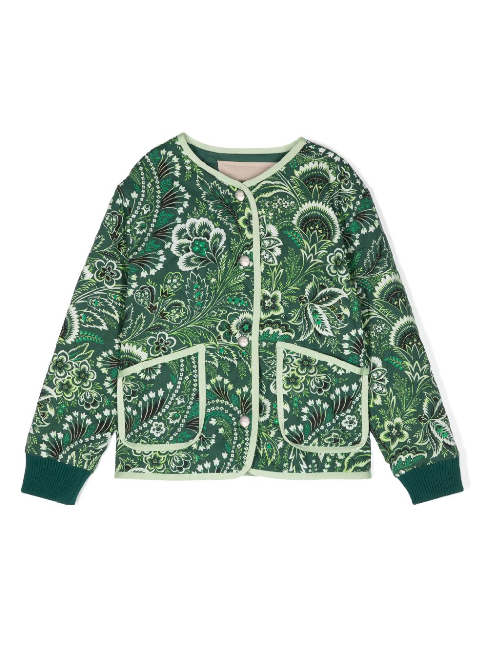 ETRO KIDS Jacke mit Blumen-Print - Grün von ETRO KIDS