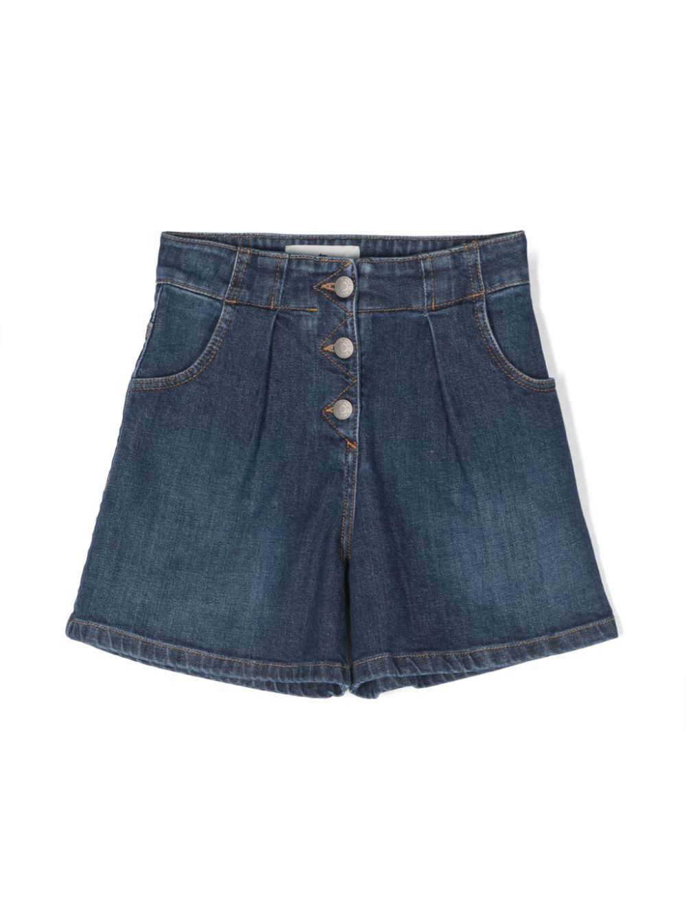 ETRO KIDS Jeans-Shorts mit Falten - Blau von ETRO KIDS