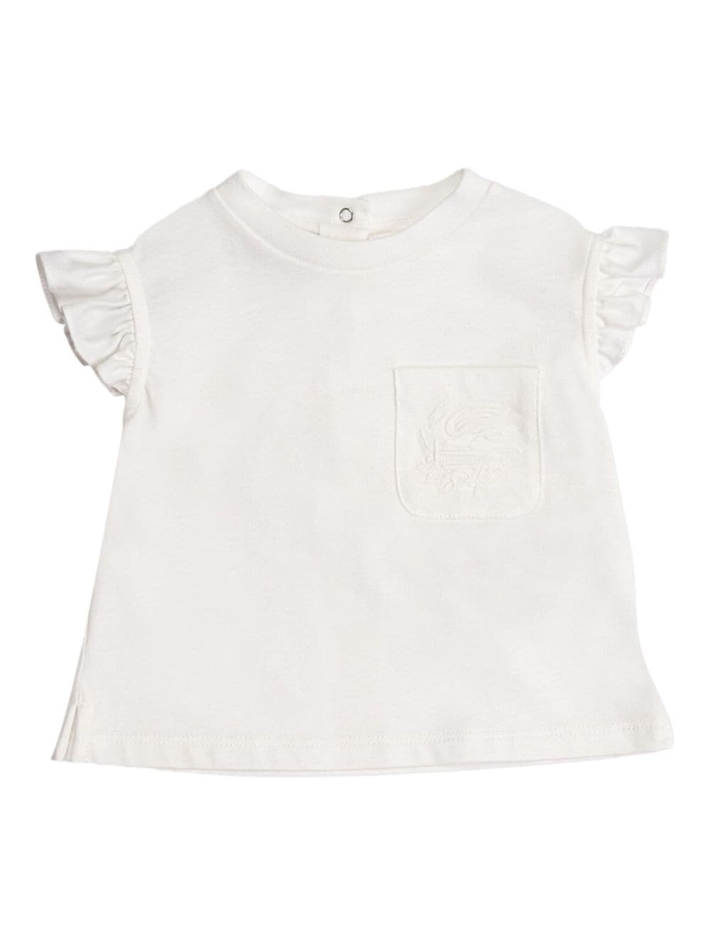 ETRO KIDS T-Shirt mit Pegaso-Stickerei - Weiß von ETRO KIDS