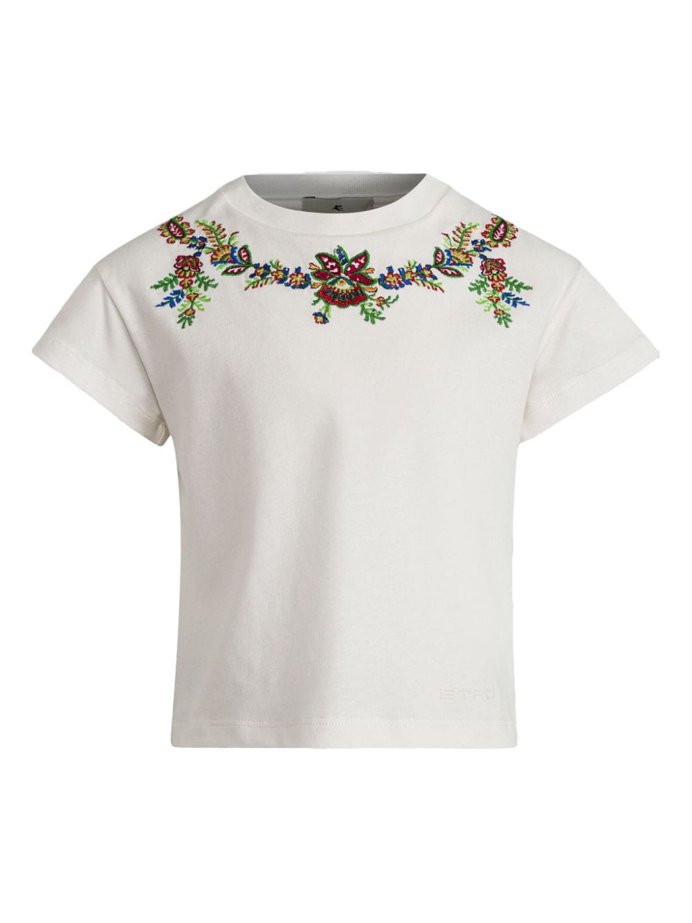 ETRO KIDS T-Shirt mit Blumenstickerei - Weiß von ETRO KIDS