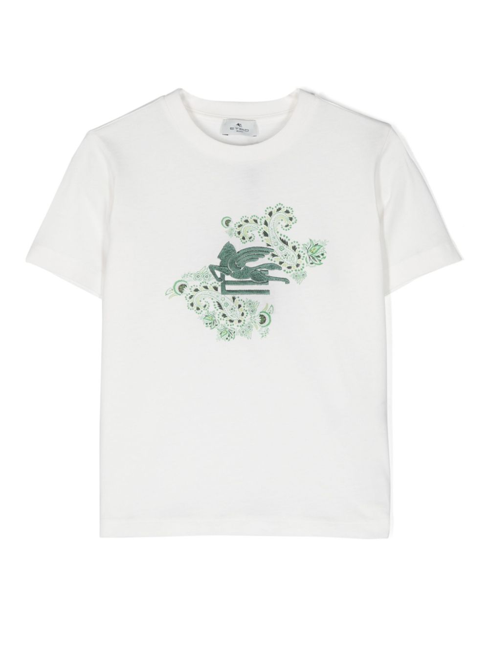 ETRO KIDS T-Shirt mit Pegaso-Motiv - Weiß von ETRO KIDS