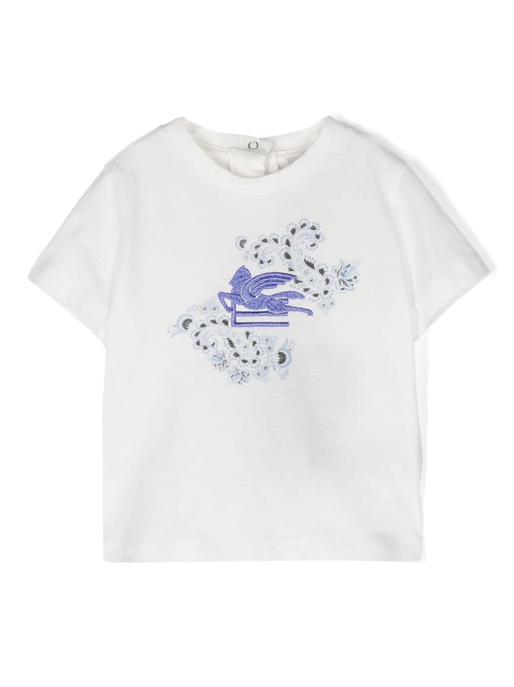 ETRO KIDS T-Shirt mit Pegaso-Motiv - Weiß von ETRO KIDS