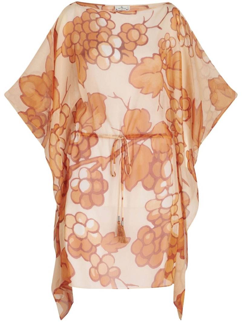 ETRO Kaftankleid mit Print - Orange von ETRO