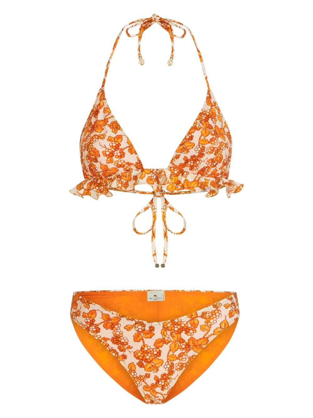 ETRO Geblümter Triangel-Bikini - Orange von ETRO