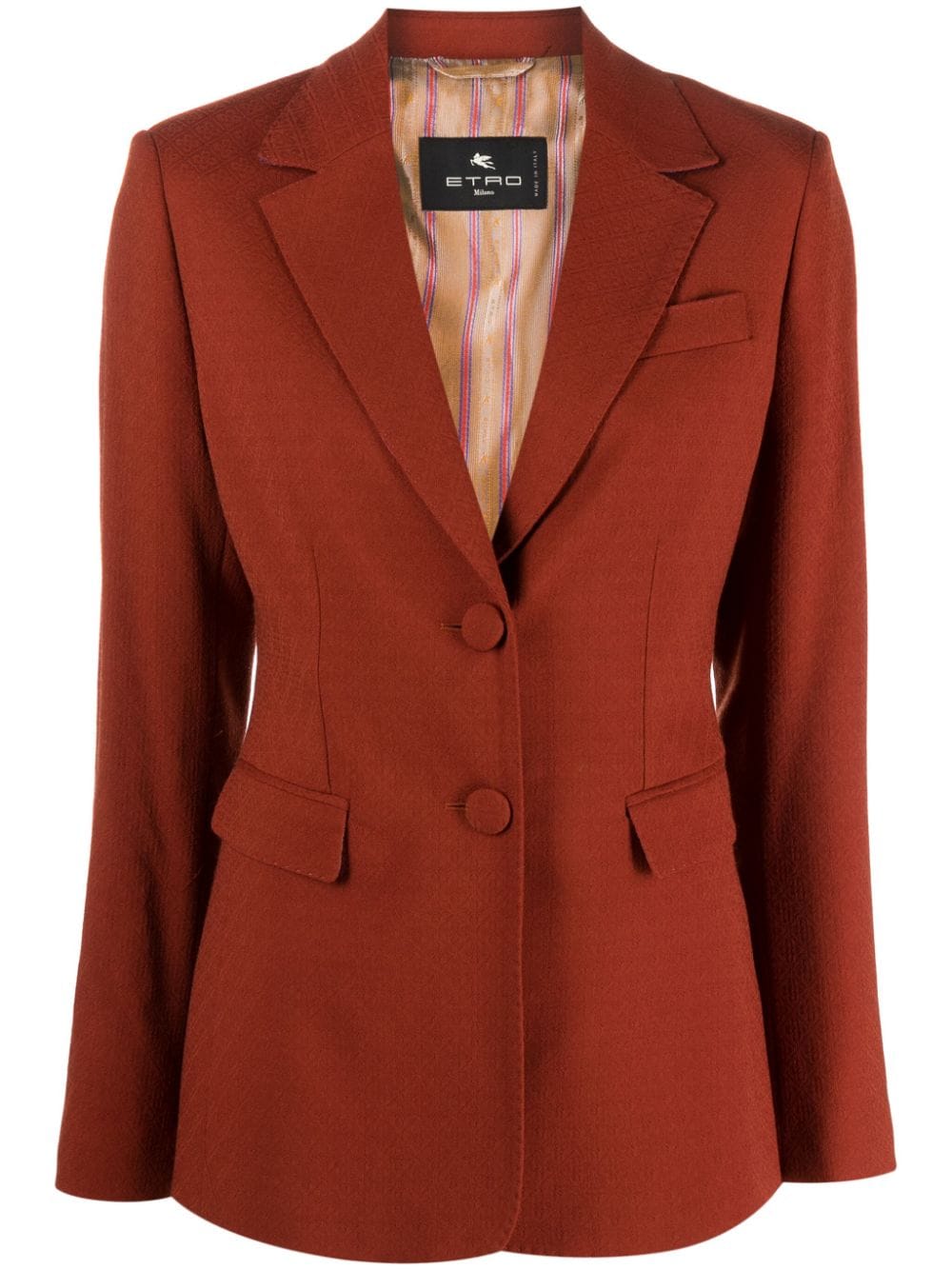 ETRO Blazer mit fallendem Revers - Orange von ETRO