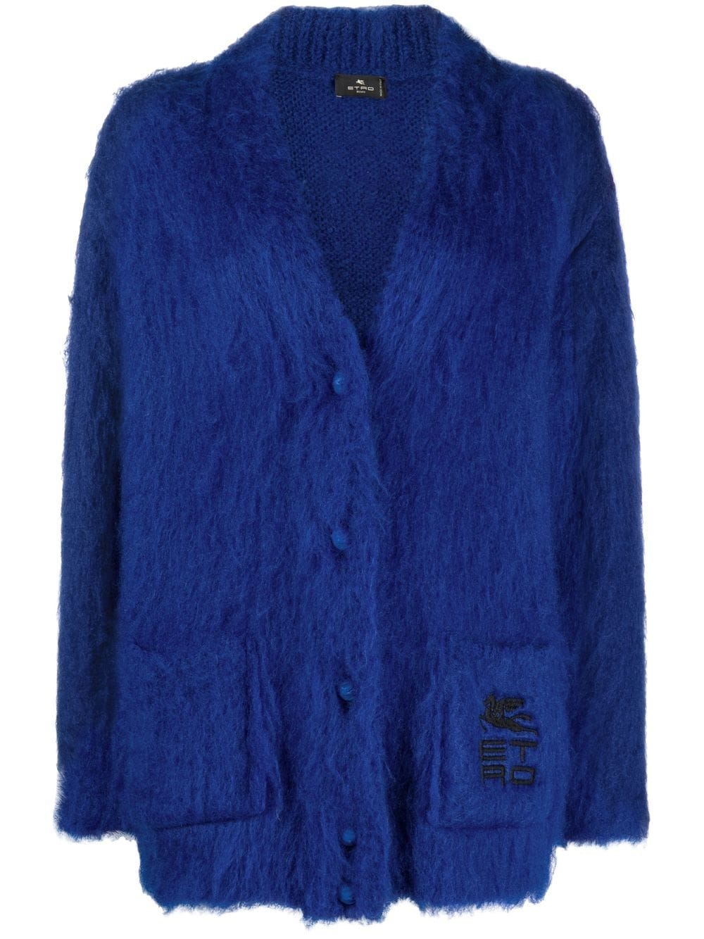 ETRO Cardigan mit Logo - Blau von ETRO