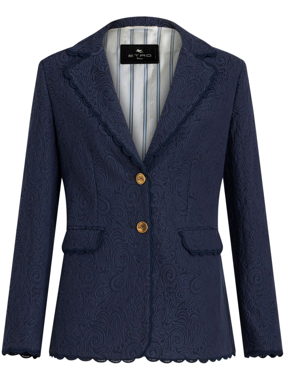 ETRO Einreihiger Blazer - Blau von ETRO