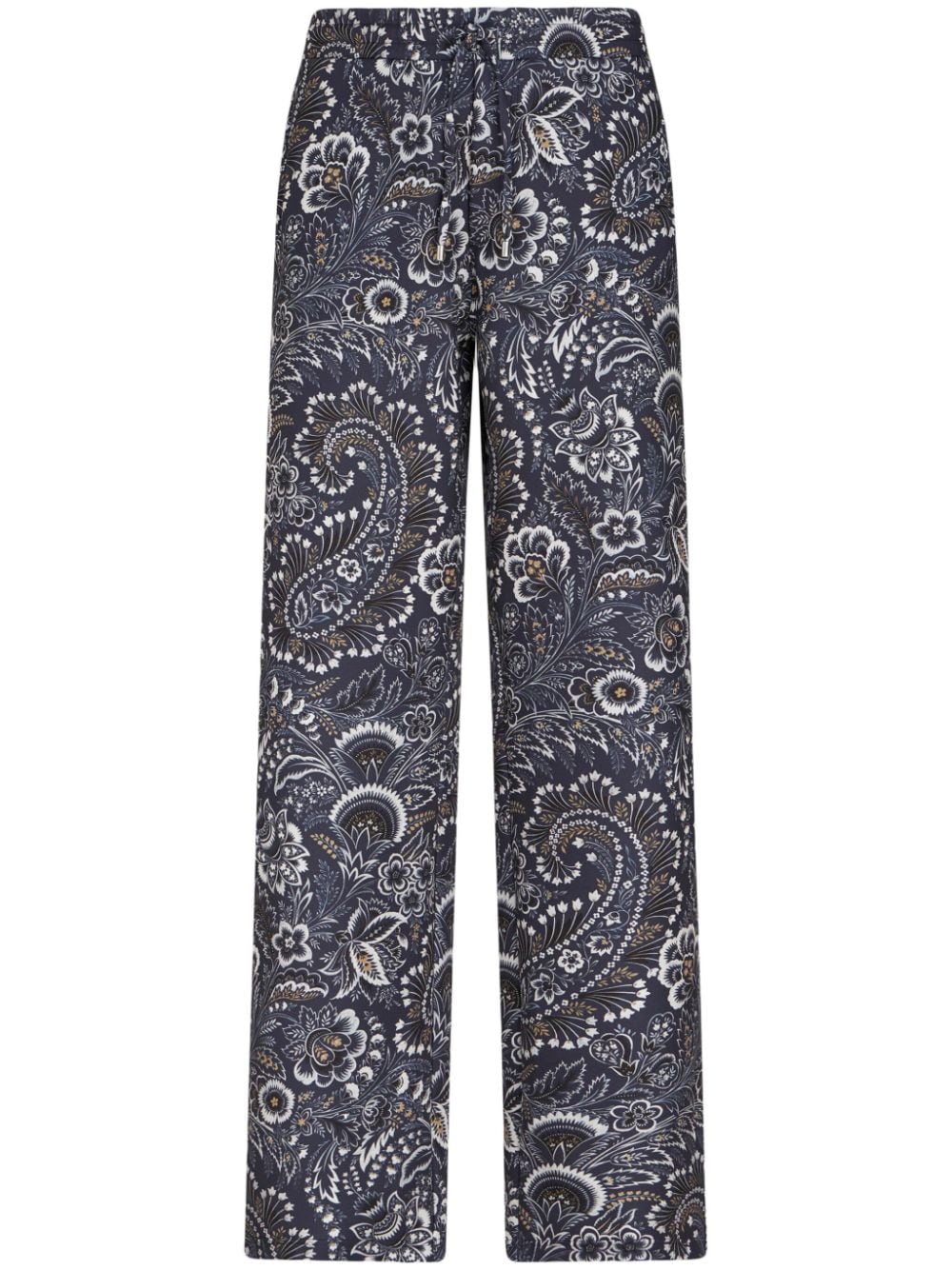 ETRO Gerade Hose mit Paisleymuster - Blau von ETRO