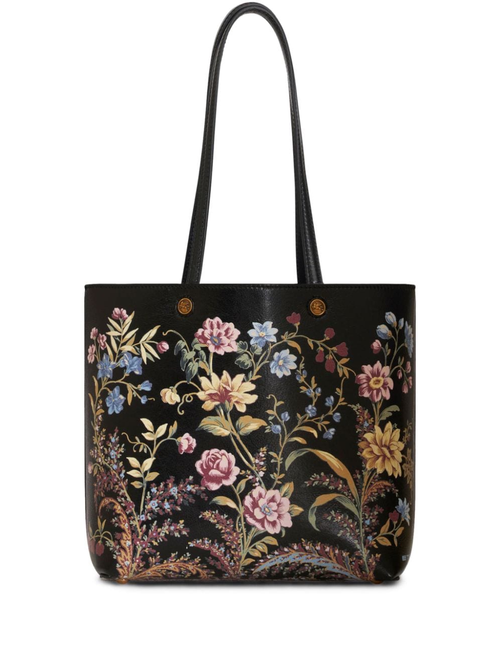 ETRO Großer Essential Shopper mit Blumen-Print - Schwarz von ETRO