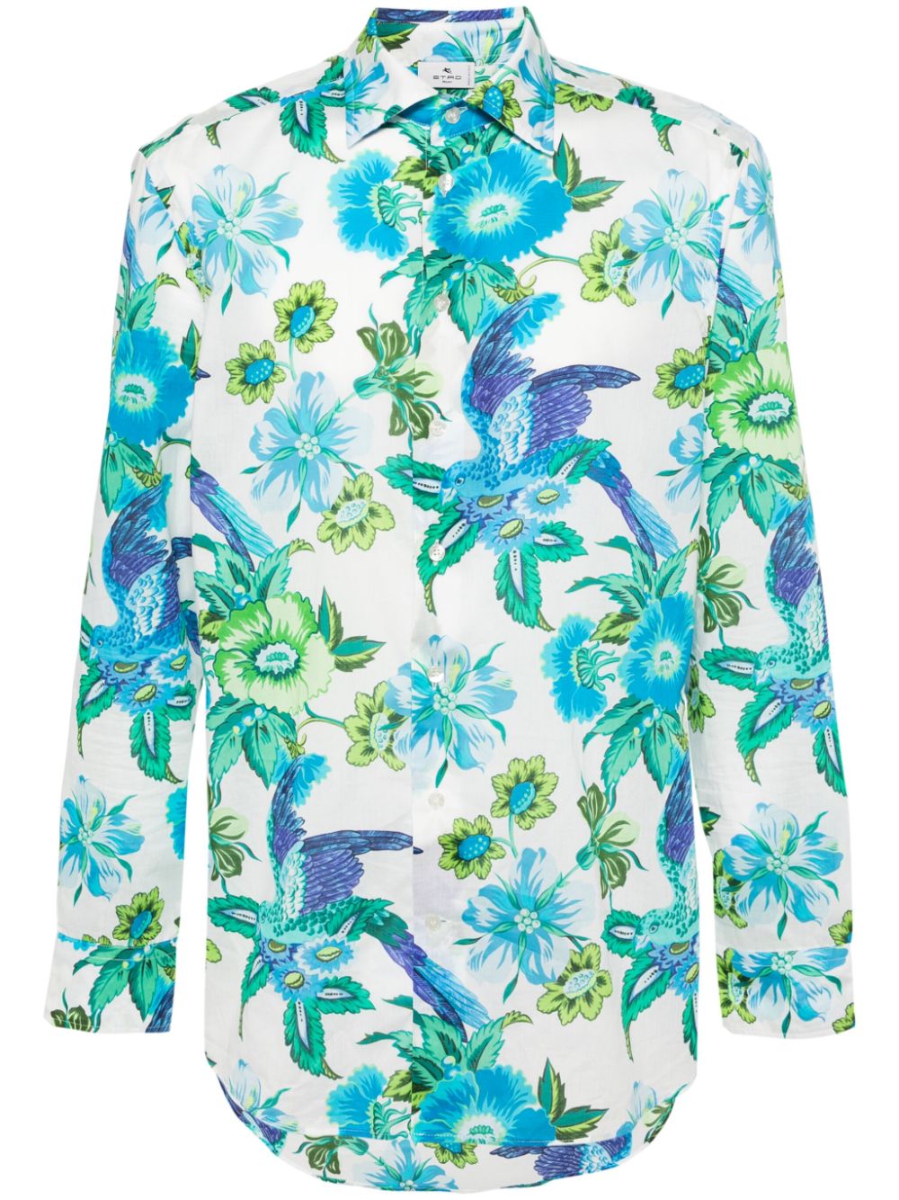 ETRO Hemd mit Blumen-Print - Blau von ETRO