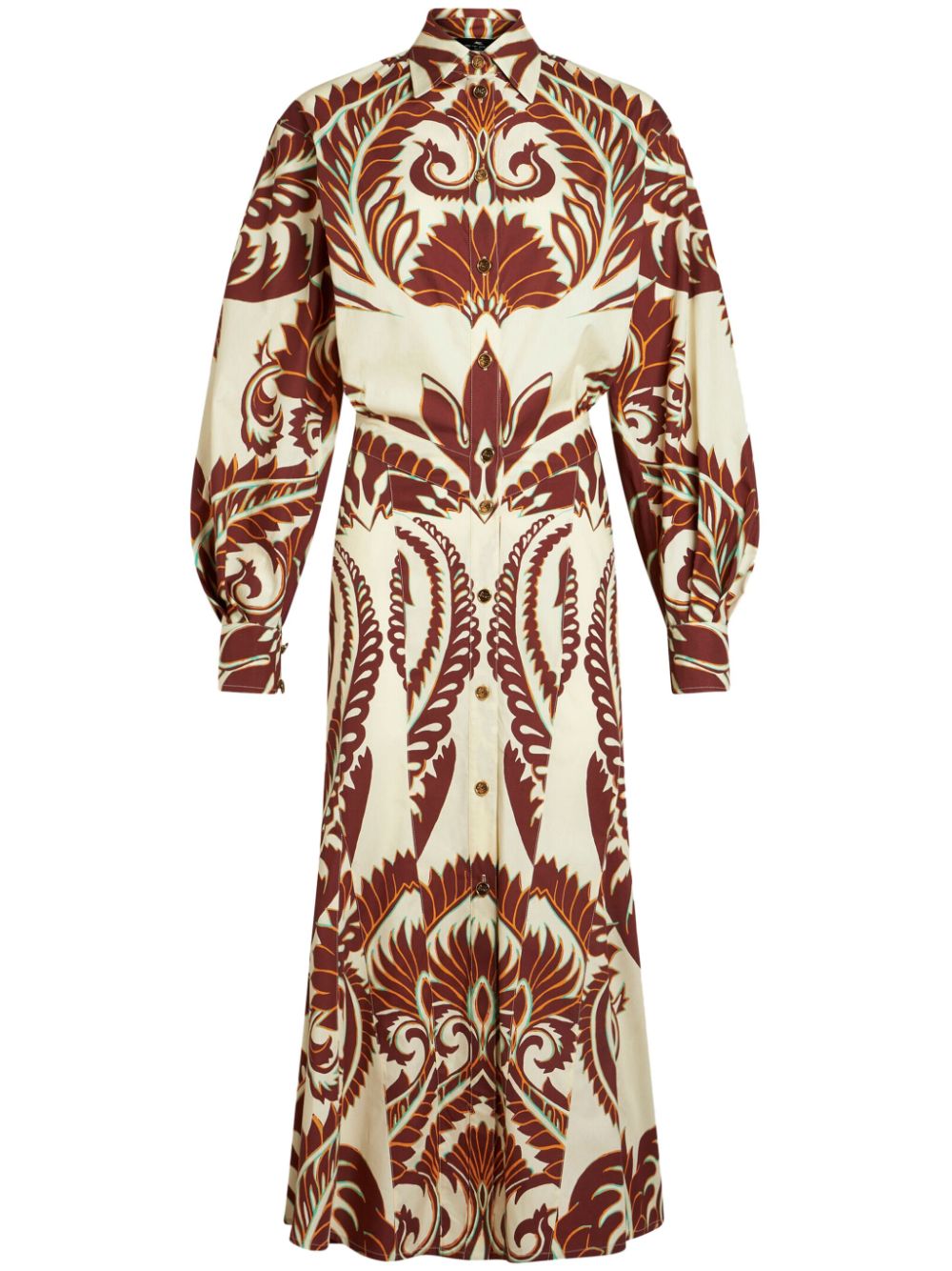 ETRO Hemdkleid mit Print - Nude von ETRO