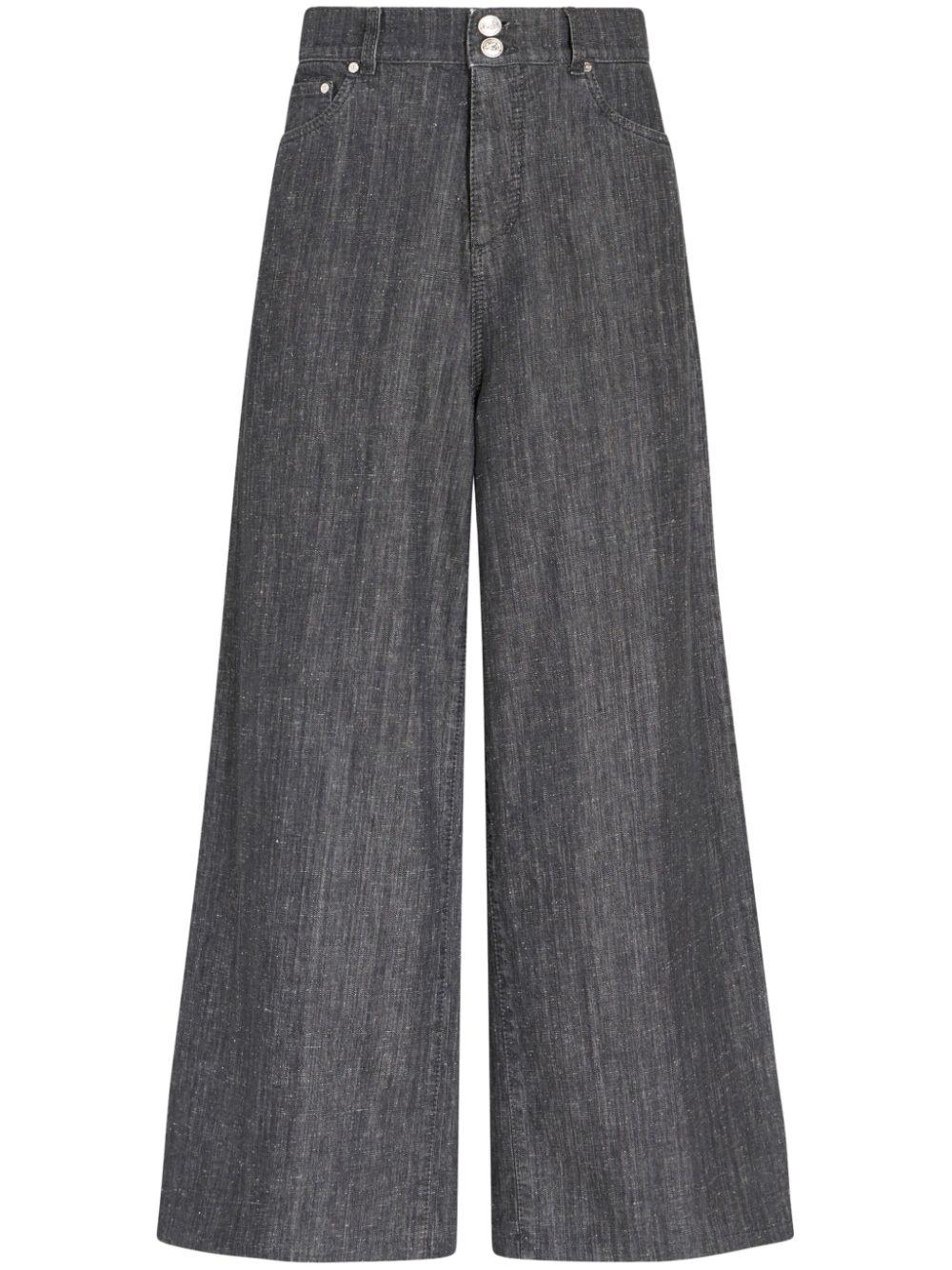 ETRO High-Rise-Jeans mit weitem Bein - Grau von ETRO