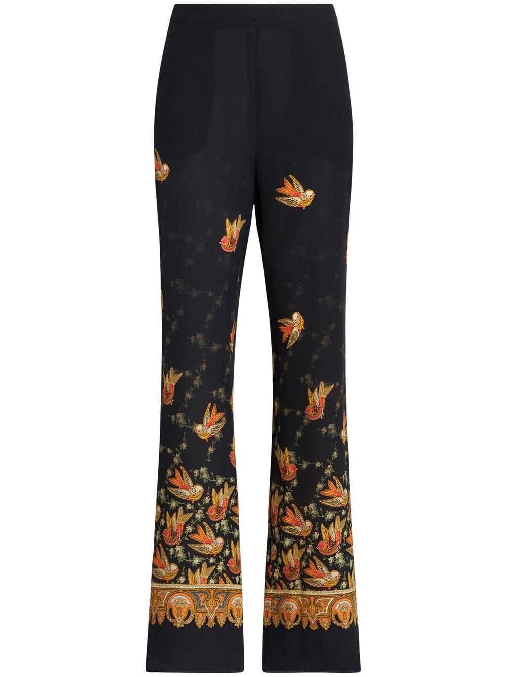 ETRO Hose mit Paisley-Print - Schwarz von ETRO