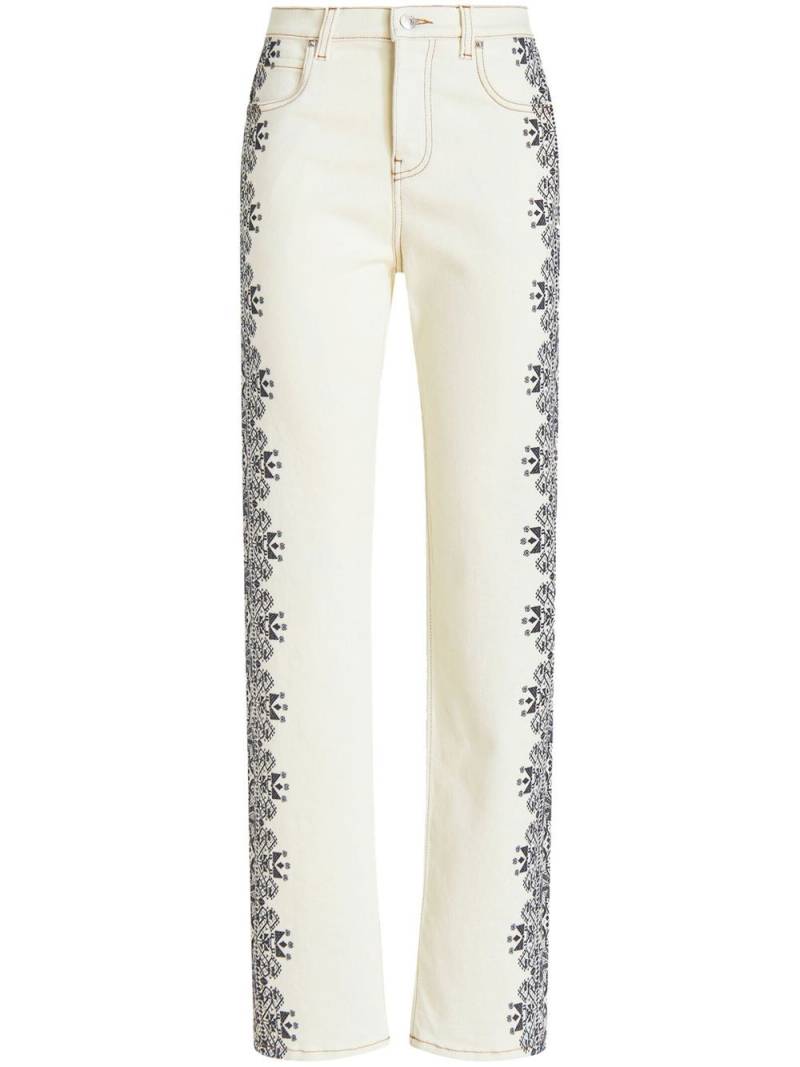 ETRO Hose mit geometrischem Print - Weiß von ETRO