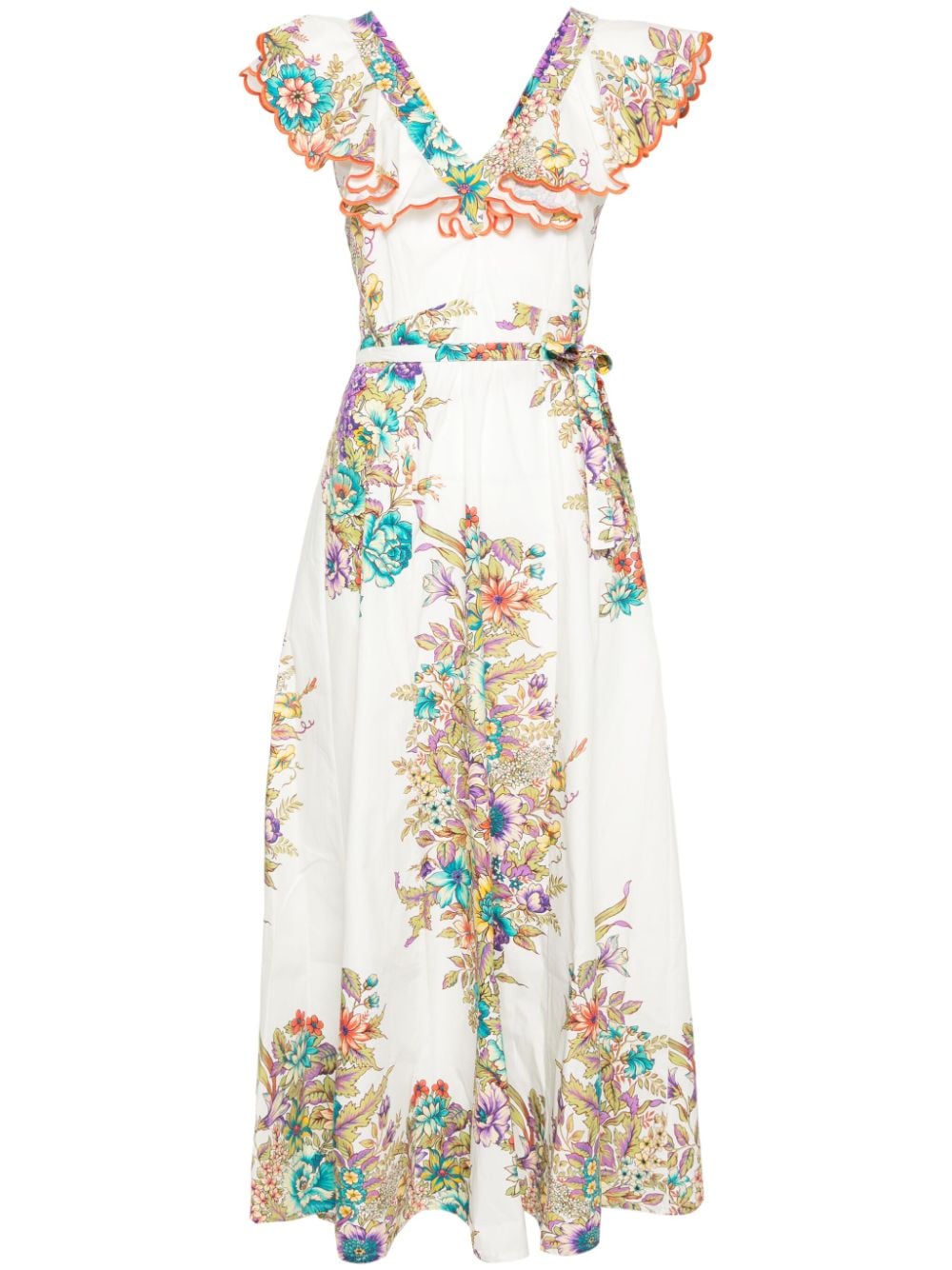 ETRO Maxikleid mit Blumenmuster - Nude von ETRO