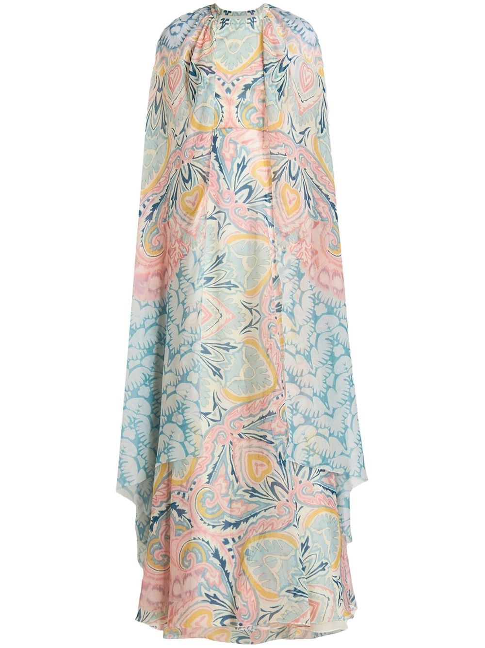 ETRO Maxikleid mit Paisley-Print - Blau von ETRO