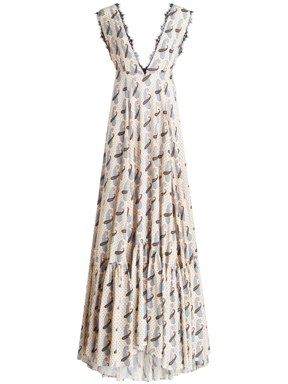 ETRO Maxikleid mit V-Ausschnitt - Nude von ETRO