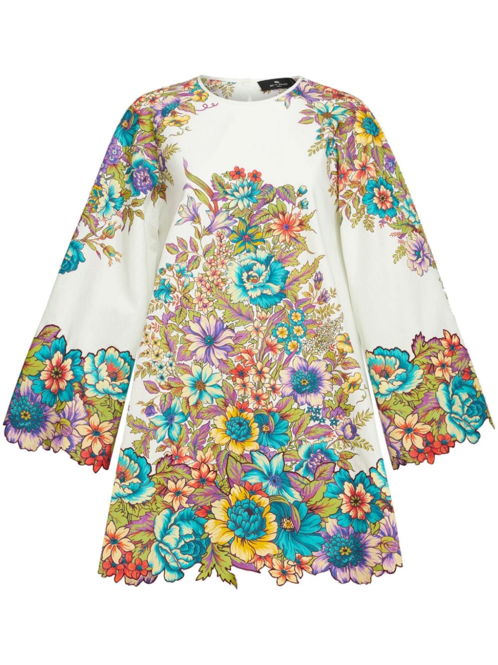 ETRO Minikleid mit Blumen-Print - Weiß von ETRO